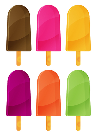 Vector ice cream illustrationのイラスト素材