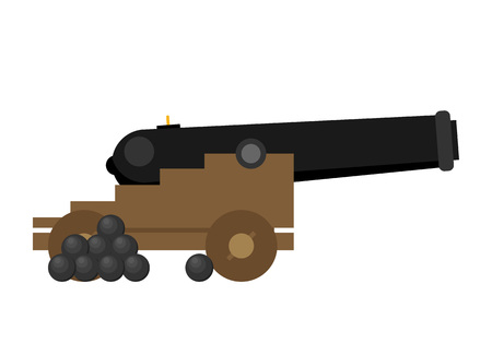 Cannon  symbol flat icon illustration.のイラスト素材