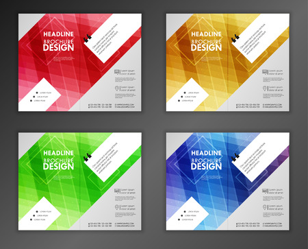 Modern Vector abstract brochure, report or flyer design templateのイラスト素材