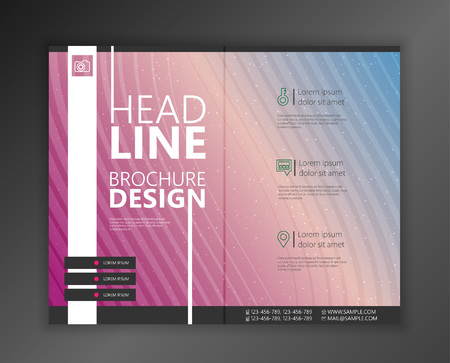 Modern Vector abstract brochure, report or flyer design templateのイラスト素材