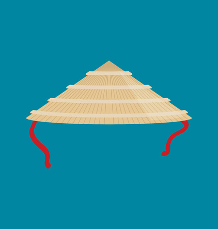 Flat china hat vector iconのイラスト素材