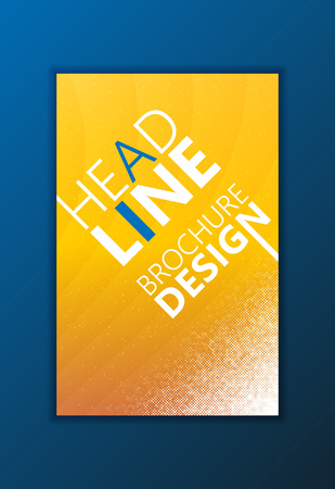 Modern Vector abstract brochure, report or flyer design templateのイラスト素材