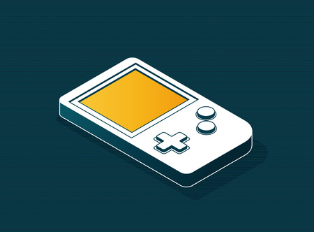 Old Gadget. Isometric flat vector.のイラスト素材