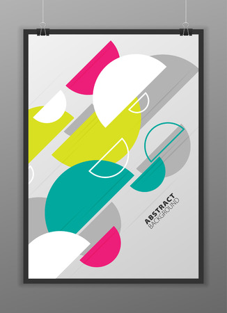 Abstract geometric composition forms modern backgroundのイラスト素材