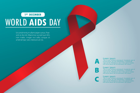 World aids day poster layout design, vector illustrationのイラスト素材