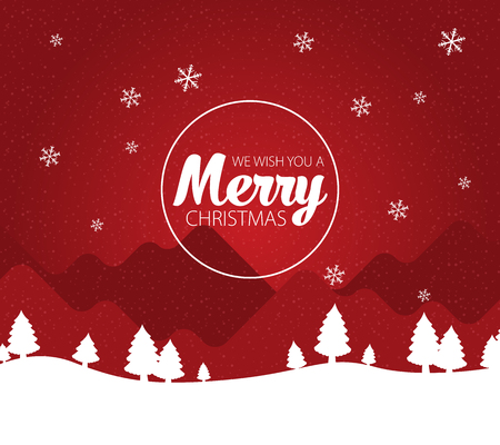 Christmas greeting card. Vector illustrationのイラスト素材