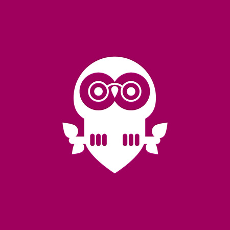 Vector illustration owl logo for web and designのイラスト素材