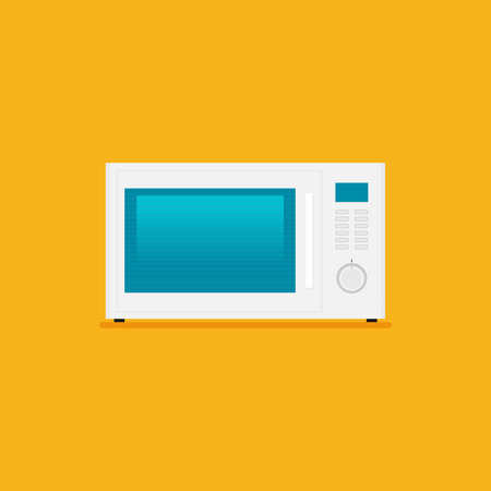 microwave icon in flat style vectorのイラスト素材