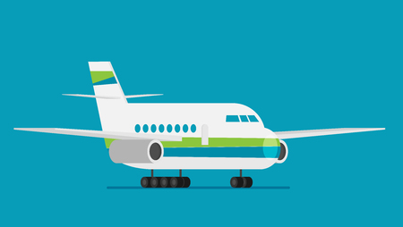 Plane or airplane vector illustration in flat styleのイラスト素材