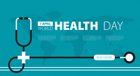 World Health Day Poster Or Banner Backgroundのイラスト素材