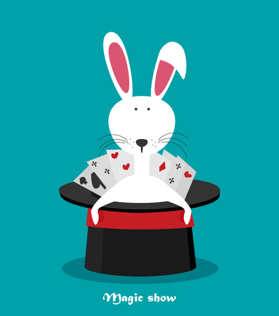 Magic show. Flat style design - vectorのイラスト素材