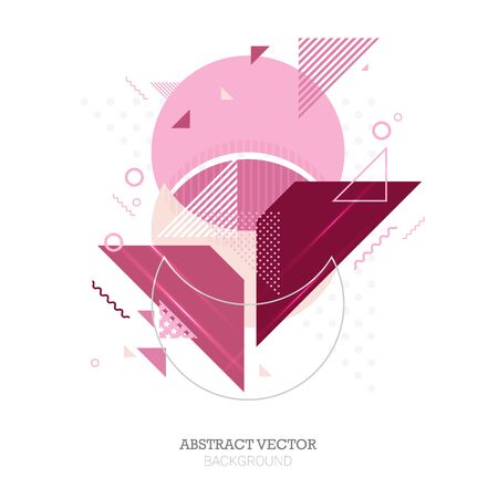 Abstract art background with geometric elementsのイラスト素材