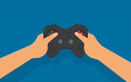 Vector flat video game illustration