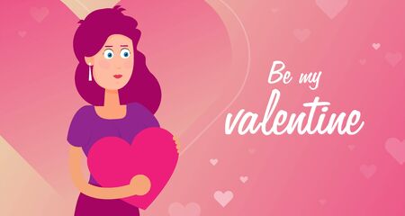 Valentines day card. Vector illustration.のイラスト素材