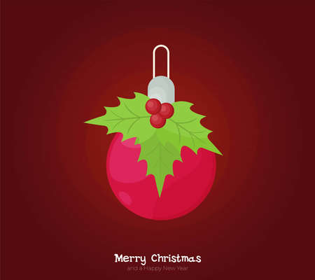 Christmas greeting card. Vector illustrationのイラスト素材