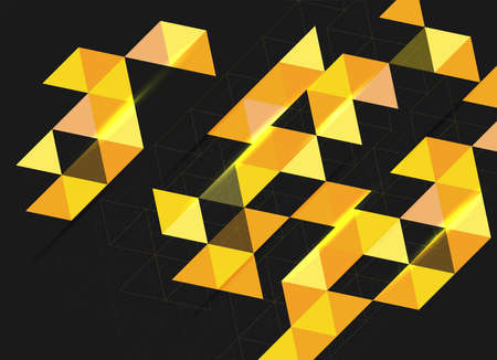 Flat vector. Minimal geometric background. Dynamic shapes composition