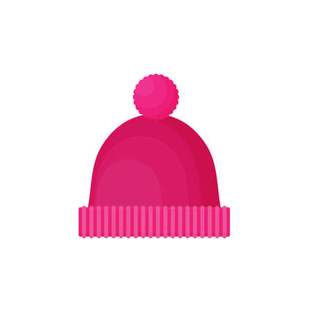 Winter hat isolated flat vectorのイラスト素材