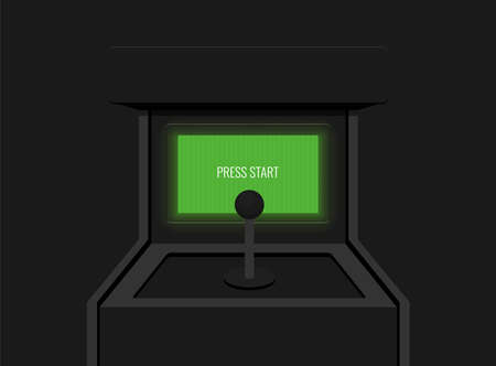 Mobile video console vector illustration. Video game console portable. Creative switch console.のイラスト素材