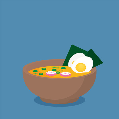 Japan isometric ramen. Flat style vector illustration.のイラスト素材