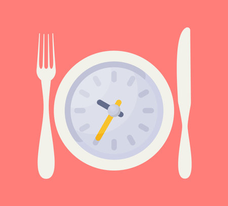 Colored flat design vector illustration concept for dieting, planned way of eating, nutrition regimeのイラスト素材