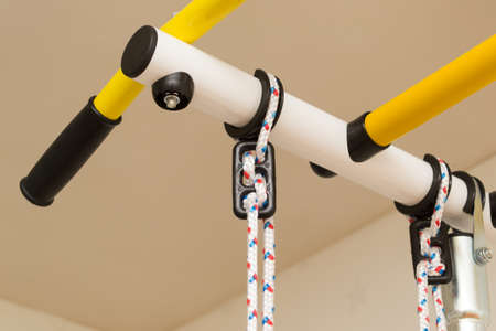 Home exercise machine for children. Horizontal bar for sports.