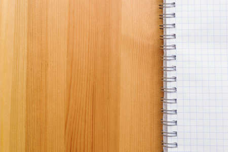 simple blank notepad with phrase wish list on rustic wood table, backgroundの写真素材