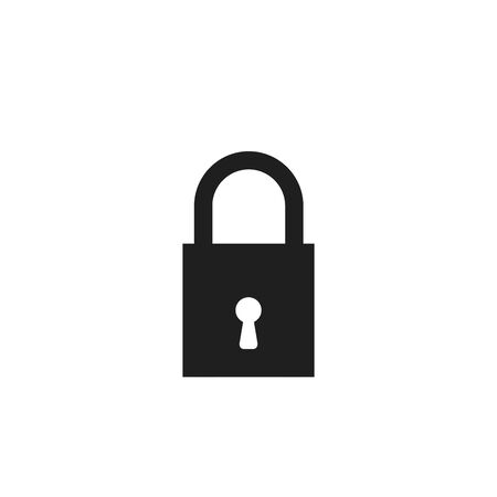 Lock symbol on white background.の写真素材