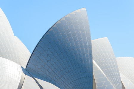 SYDNEY - AUGUST 25, 2014: roof of Sydney Opera Houseのeditorial素材