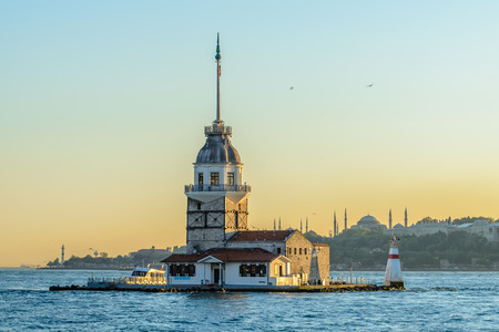 Maiden's Tower of Istanbul, View from Asian side of the Bosporus