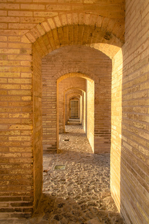 Khaju-Bridge, Isfahan, Iranの写真素材