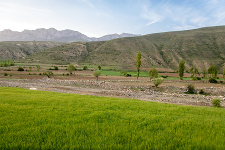 Mountain view around Badab-e Surt, Iranの写真素材