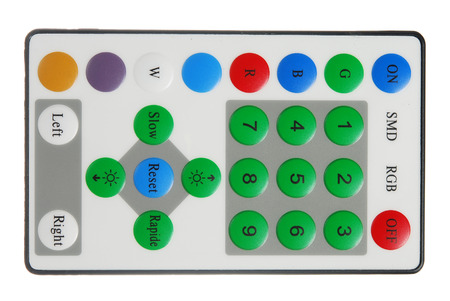 Remote controller on a white background is isolated.