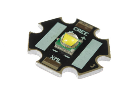 Led lamp isolated on the white background