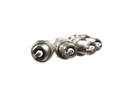 spark plugs isolated on the white background