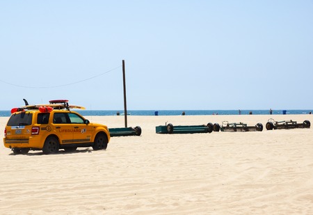 Lifeguard Car at Venice Beachのeditorial素材