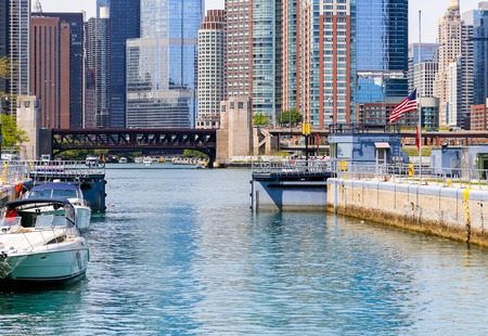 Chicago Lock Closingのeditorial素材