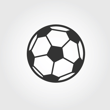 Football Ball Soccer Icon Flat Designのイラスト 素材 ストックフォト 写真素材のstock Foto ストックドットフォト