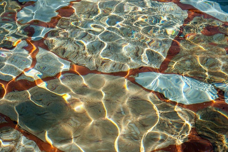 Water ripples at swimming pool background
