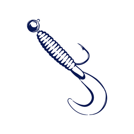 spinning bait twisterのイラスト素材
