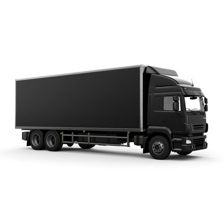 Truck on white background.の素材