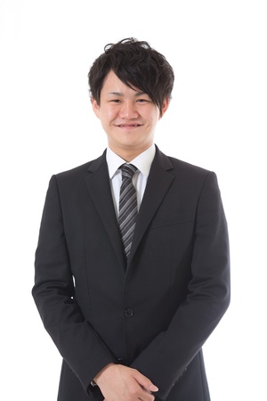 New face businessman dressed in the suitの写真素材