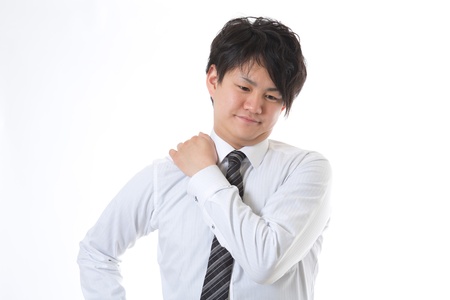 The businessman who gets tiredの写真素材