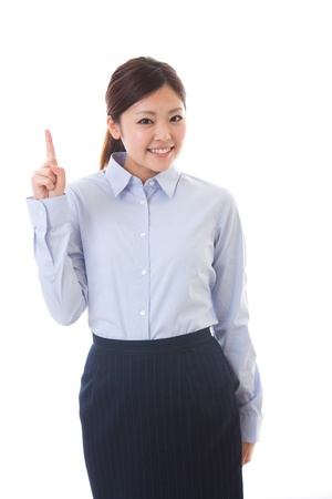 Young businesswoman to recommend it toの写真素材