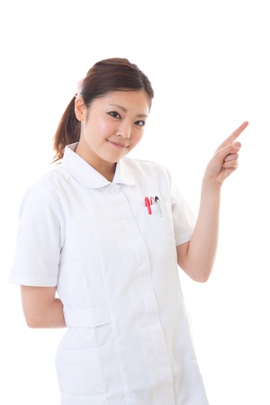 Young nurse to recommend it toの写真素材