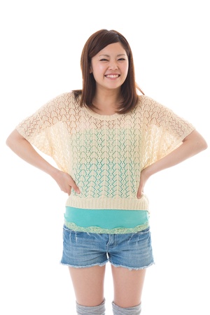Portrait of a young womanの写真素材