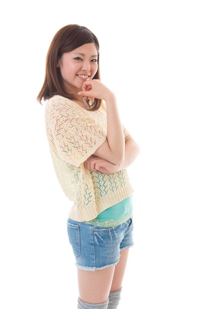 Portrait of a young womanの写真素材
