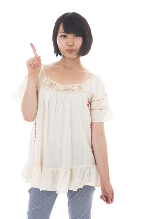 Young woman of the smileの写真素材