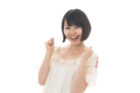 Young woman of the smileの写真素材