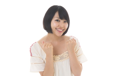 Young woman of the smileの写真素材