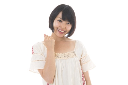 Young woman of the smileの写真素材
